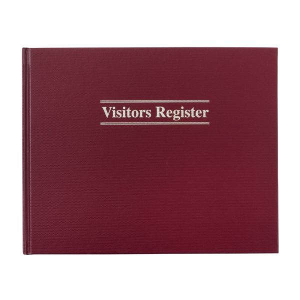 Adams Visitor Registration Book, 8 1/2" x 11 1/2", 112 Pages, Black
