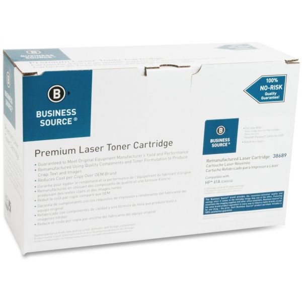 BSN38689 Business Source Remanufactured HP 61A (C8061A) Toner Cartridge