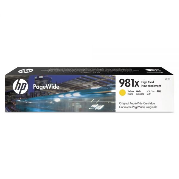 HEWL0R11A HP 981X (L0R11A) Yellow High-Yield Original Ink Cartridge