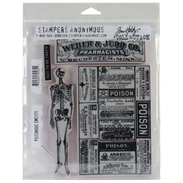 NOTM258881 Tim Holtz Cling Rubber Stamp Set 7"X8.5"