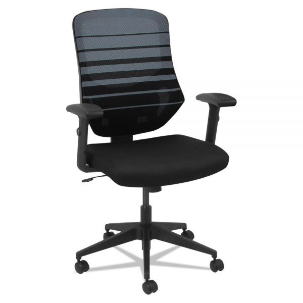 ALEEM4224 Alera Embre Series Mesh Mid-Back Chair, Black/Blue