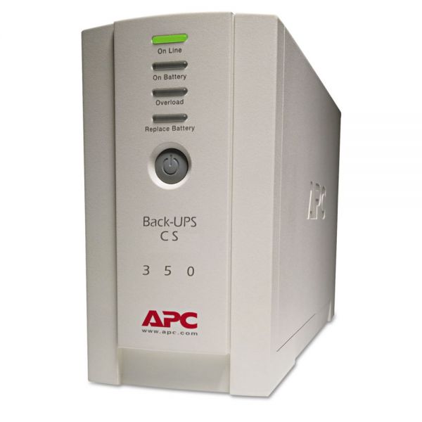 APWBK350 APC BK350 Back-UPS CS Battery Backup System, 6 Outlets, 350 VA, 1020 J