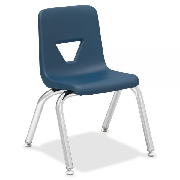 LLR99881 Lorell Plastic Stacking Student Chairs