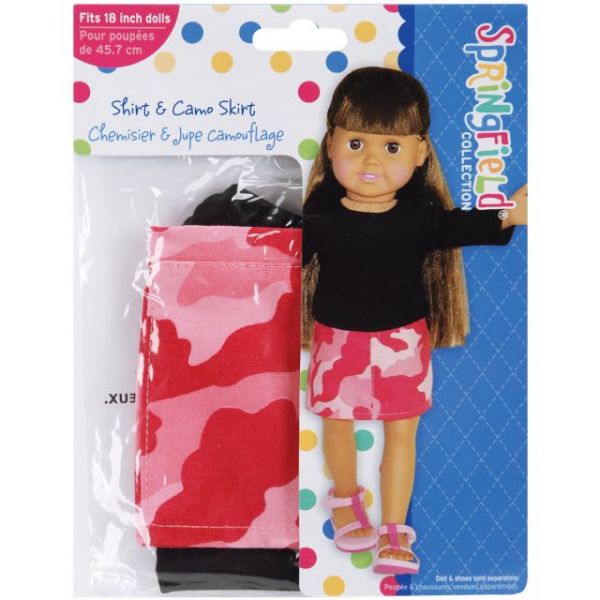 NOTM432142 Springfield Collection Shirt & Camo Skirt