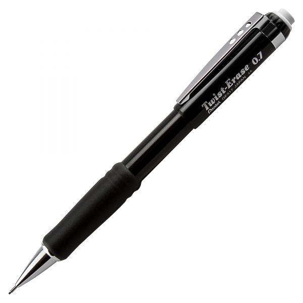 PENQE517A Pentel Twist-Erase III Mechanical Pencil, 0.7 mm, Black Barrel