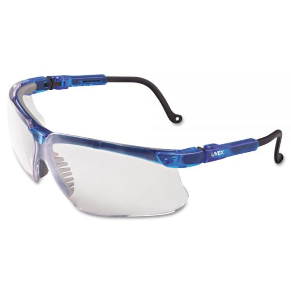 UVXS3240 Honeywell Uvex Genesis Eyewear, Vapor Blue Frame, Clear UD Lens