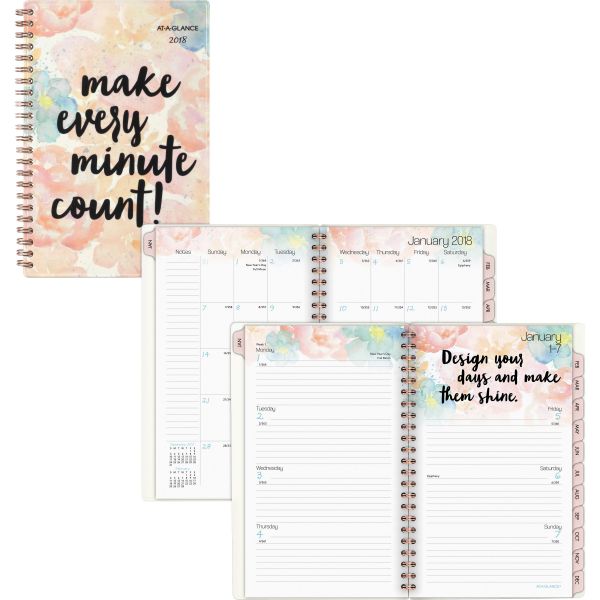 AAG187200 AT-A-GLANCE B-Positive Desk Weekly/Monthly Planner