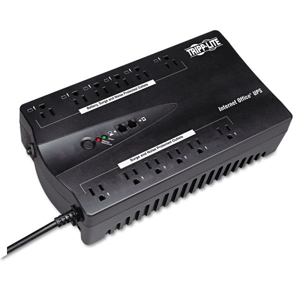 TRPINTERNET900U Tripp Lite INTERNET900U Internet Office UPS System, 12 Outlets, 900 VA, 420 J