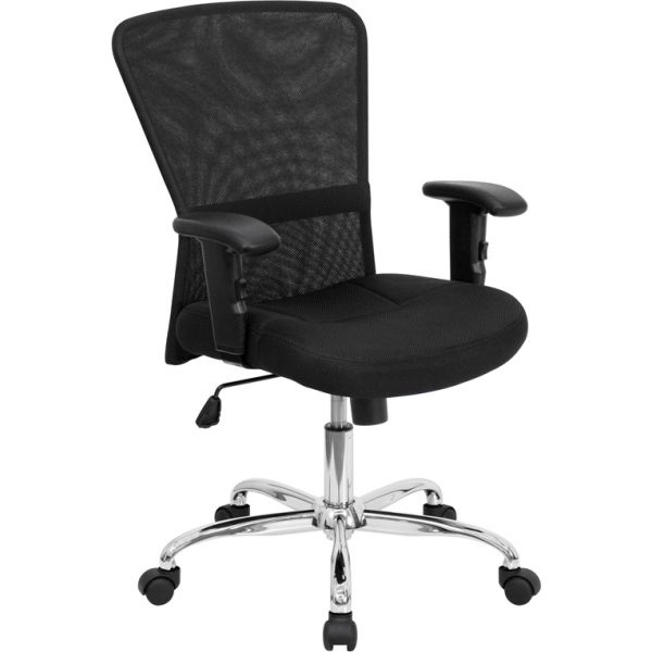 FHFGO5307BGG Flash Furniture Mid-Back Contemporary Swivel Task Chair