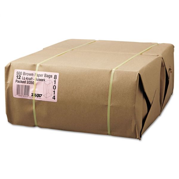 BAGGX12500 General #12 Paper Grocery, 57lb Kraft, Extra-Heavy-Duty 7 1/16x4 1/2 x13 3/4, 500 bags