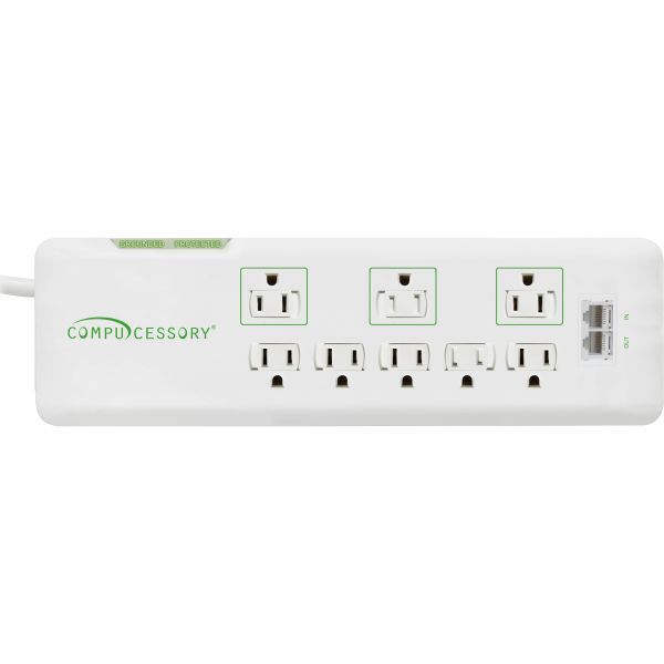 CCS09854 Compucessory 2160 Joules 8-Outlet Surge Protector