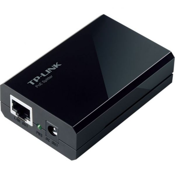 SYNX3298601 TP-LINK TL-POE10R Gigabit PoE Splitter Adapter, IEEE 802.3af compliant, Up to 100 meters (328 Feet), 5V/12V Power Output