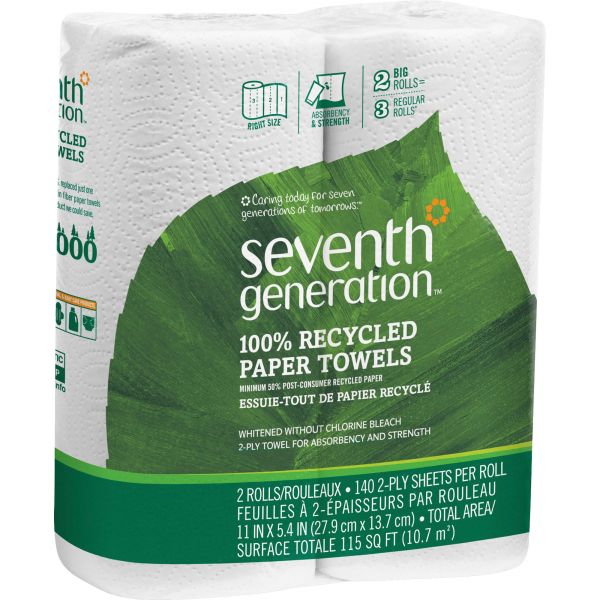 SEV13730 Seventh Generation 100% Recycled Paper Towels