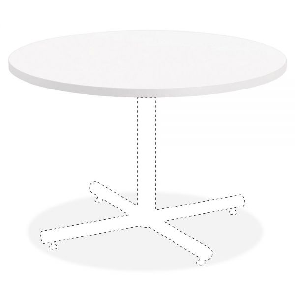 LLR99856 Lorell Hospitality White Laminate Round Tabletop
