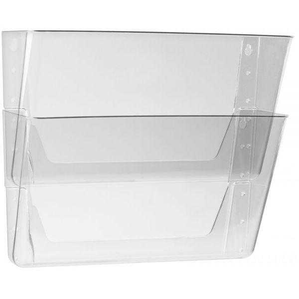 STX70223B06C Storex Storex Wall Files, 2-Pack, Letter, Clear (Case of 6)