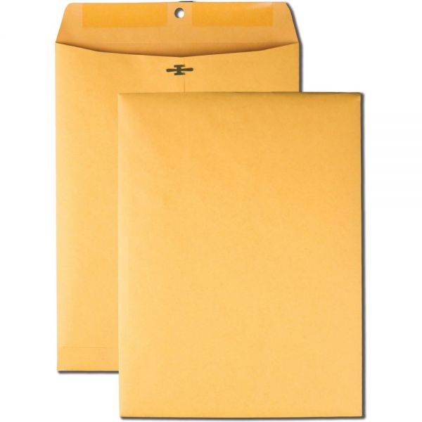 QUA37891 Quality Park Gummed 9" x 12" Clasp Envelopes