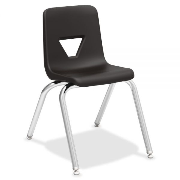 LLR99888 Lorell Plastic Stacking Student Chairs