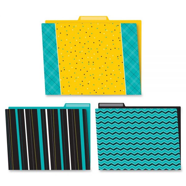 CDP136005 Carson-Dellosa Black/White/Bold File Folders Set
