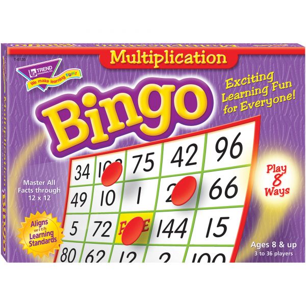 TEPT6135 Multiplication Bingo Game