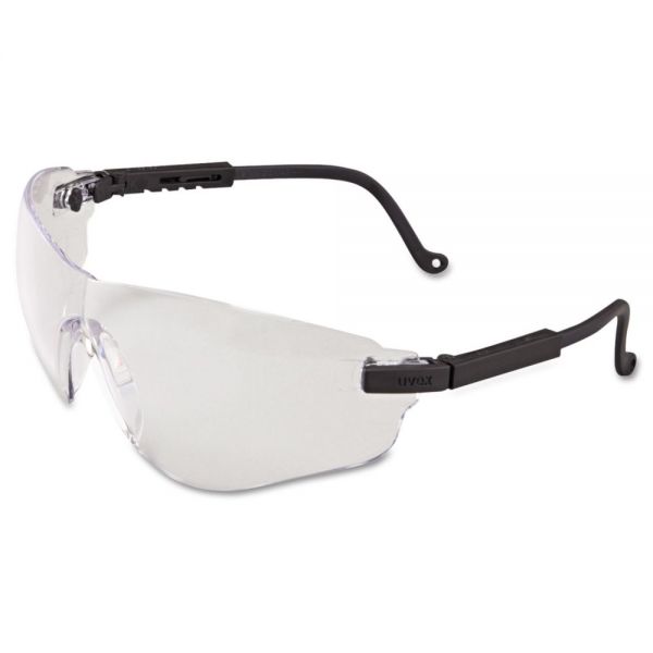UVXS4500X Honeywell Uvex Falcon Eyewear, Black Frame, Clear XTR Lens