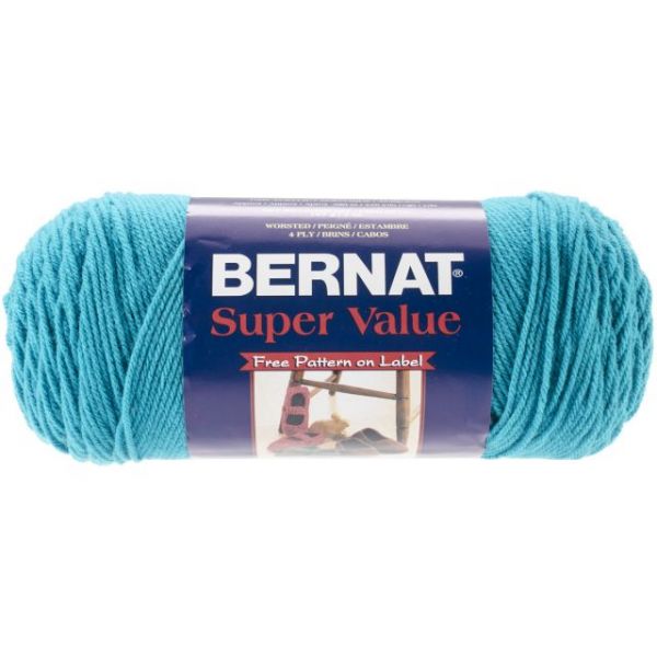NOTM324866 Bernat Super Value Yarn - Bright Teal