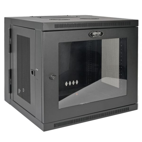 SYNX4256891 Tripp Lite 10U Wall Mount Rack Enclosure Server Cabinet w/Swinging Door Acrylic Window
