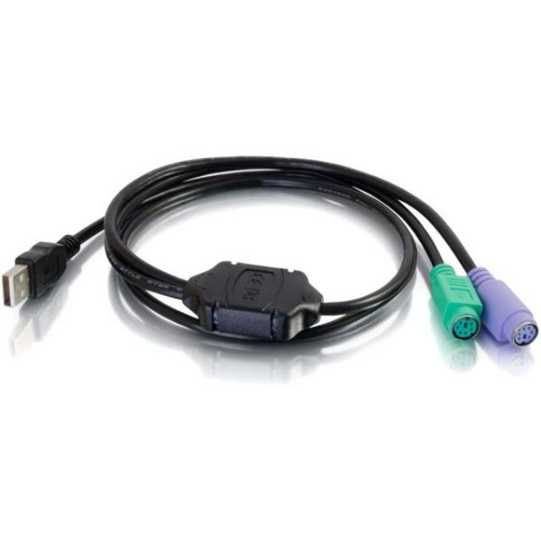 SYNX3700638 C2G 3ft USB to Dual PS/2 Keyboard and Mouse Adapter Cable