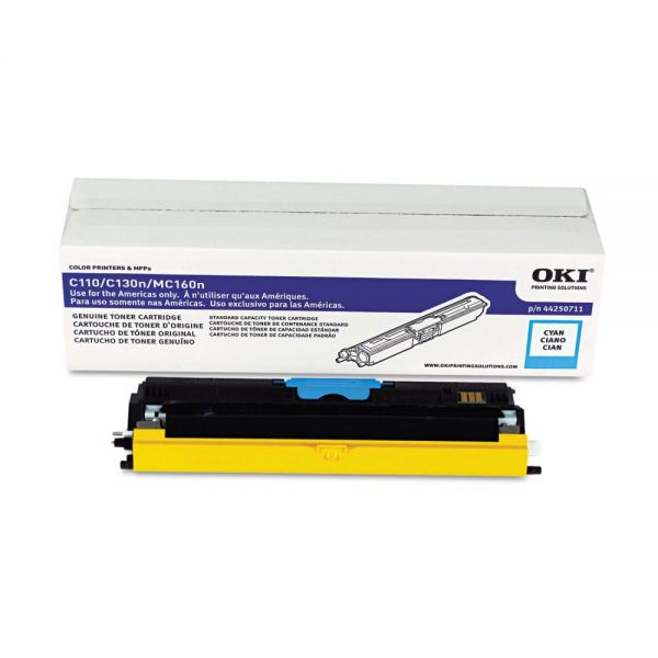 OKI44250711 Oki 44250711 Toner, 1500 Page-Yield, Cyan