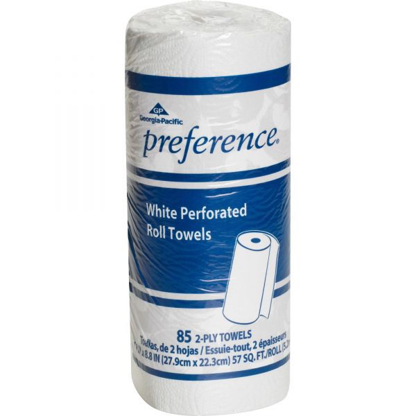 GPC27385RL Preference Paper Towels, 8.80" x 11", 2-Ply, White, 85 Sheets/Roll