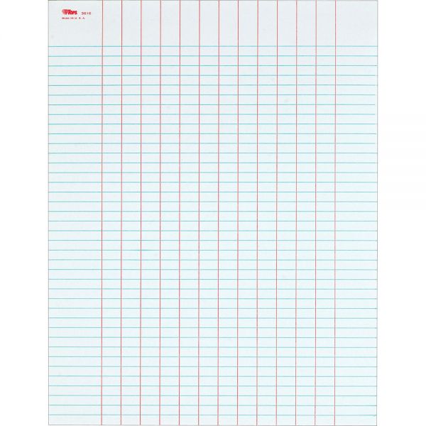 TOPS Data Pad with Plain Column Headings, Data/Lab-Record Format, 13 ...