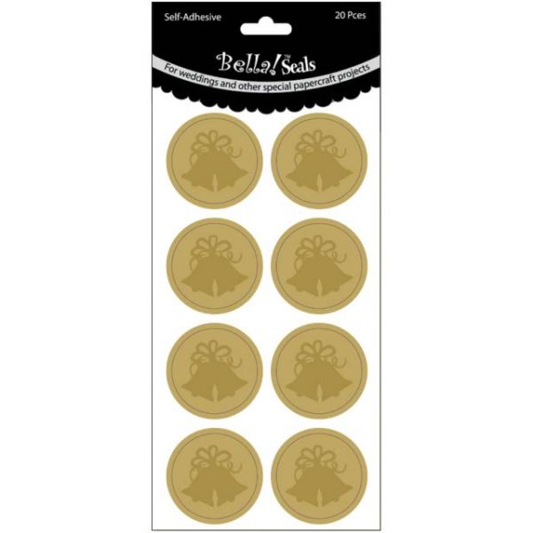 NOTM275284 Wedding Foiled Seals 20/Pkg