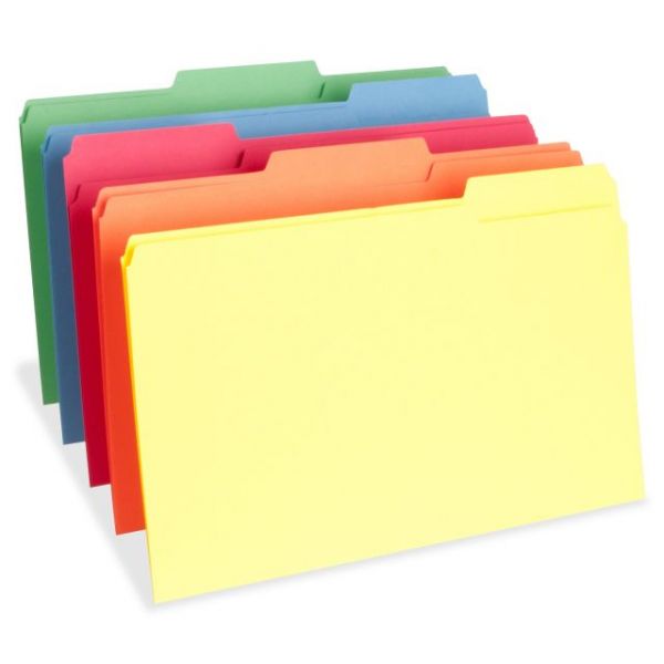 BSN65781 Business Source Top Tab Colored File Folders