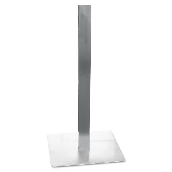 MLNCA411S Mayline Hospitality Table Square Pedestal Base, 19-3/4 x 19-3/4 x 41, Stainless Steel