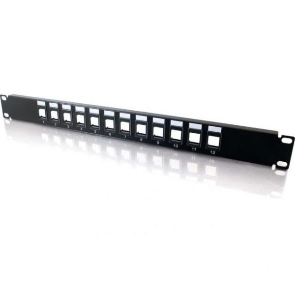 SYNX2012467 C2G 12-Port Blank Keystone/Multimedia Patch Panel