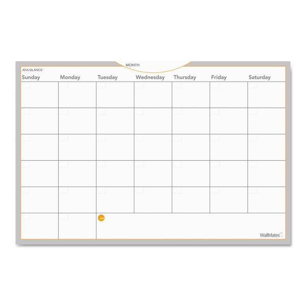 AAGAW602028 AT-A-GLANCE WallMates Self-Adhesive Dry Erase Monthly Planning Surface, 36 x 24