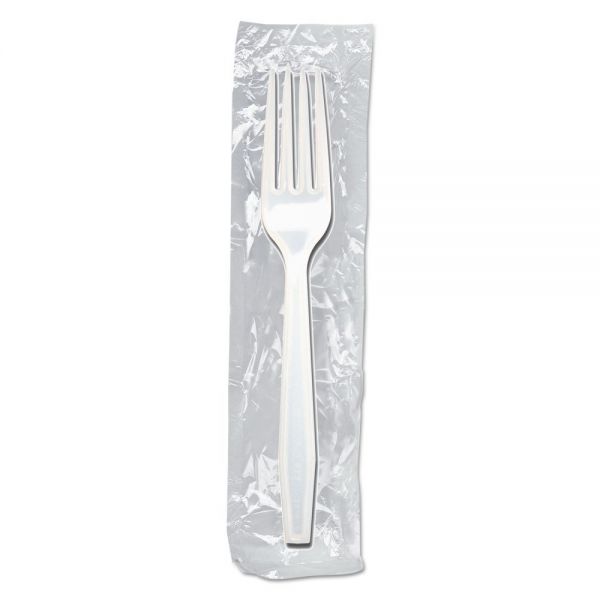 DZOGH1001WR Dispoz-o Enviroware Individually Wrapped Heavyweight Forks