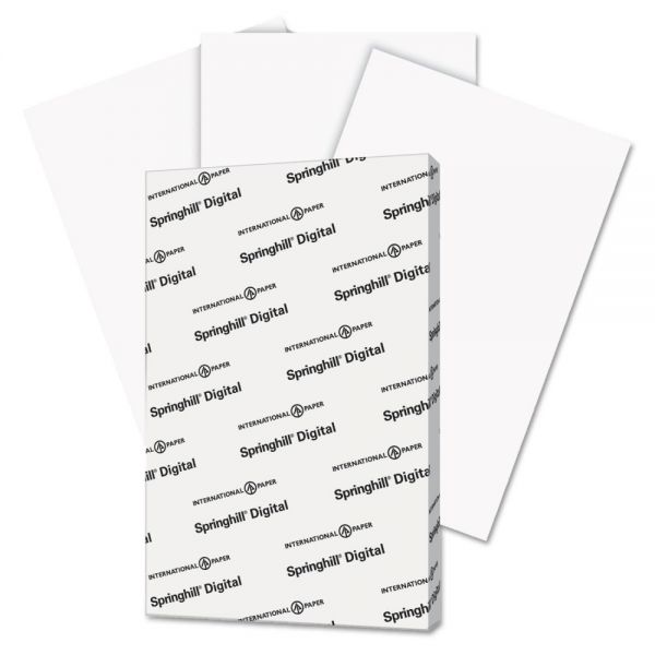 SGH016004 Springhill Digital Vellum Bristol White Cover, 67 lb, 11 x 17, White, 250 Sheets/Pack