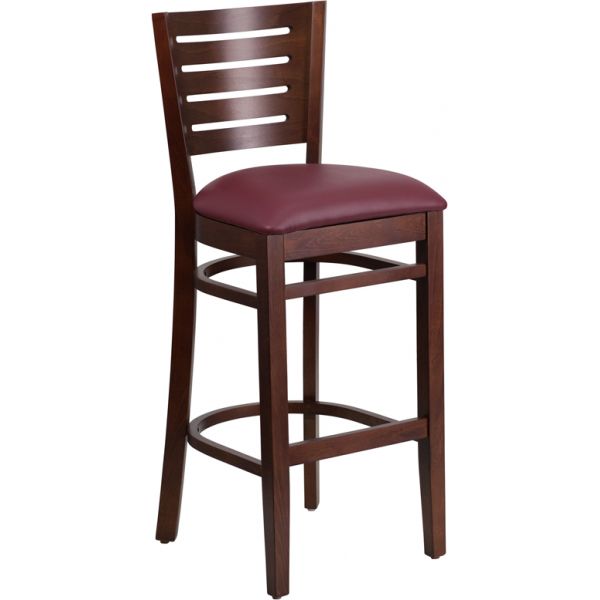 FHFXUDGW0108BBARWALBURVGG Flash Furniture Darby Series Slat Back Barstool