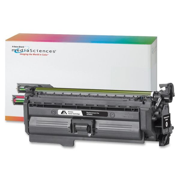 MDA39730 Media Sciences Remanufactured HP CE261A Black Toner Cartridge