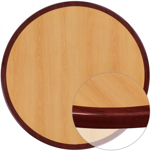 FHFTP2TONE30RDGG Flash Furniture Two-tone Resin Table Top