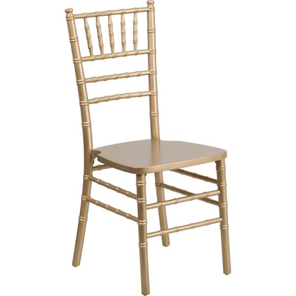 FHFXSGOLDGG Flash Furniture Gold Wood Chiavari Chair