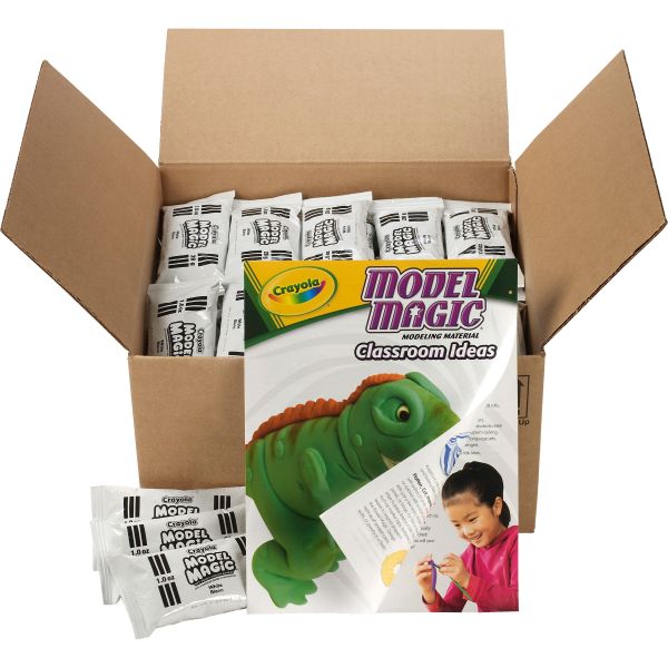 CYO236001 Crayola Model Magic Modeling Compound, 1 oz each packet, White, 6 lbs. 13 oz