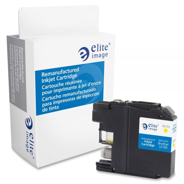 ELI76113 Elite Image Remanufactured Brother LC103Y Ink Cartridge