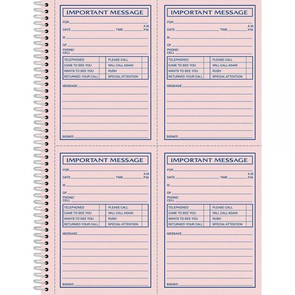 ABFSC1184P Adams Carbonless Important Message Pad