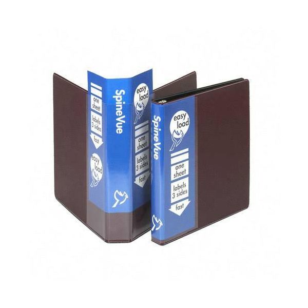 CRD16358 Cardinal Spine Vue Locking Round Ring Binder, 1" Cap, 11 x 8 1/2, Maroon