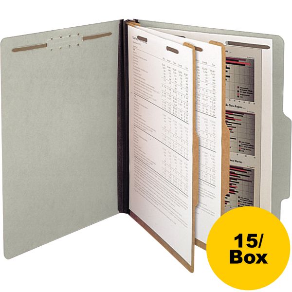 SJPS60904 SJ Paper 2-Divider Pressboard Classification Folders