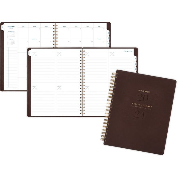 2024 Weekly & Monthly Planner, 8-1/2" X 11", Large, Wirebound