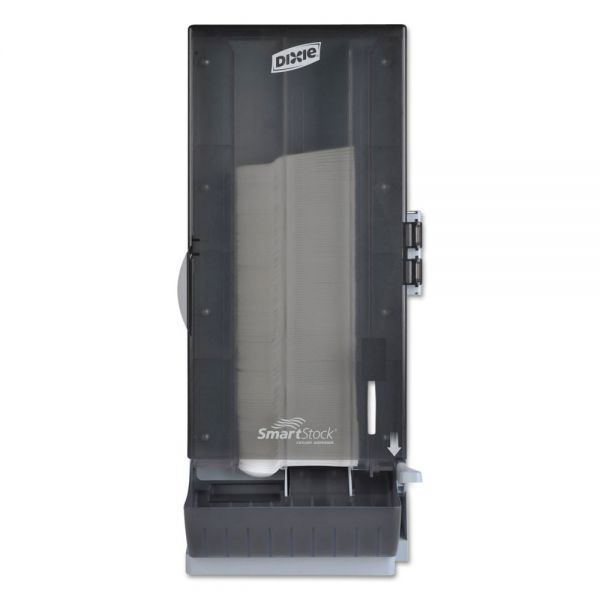 DXESSSPD120 Dixie SmartStock Utensil Dispenser, Spoon, 10" x 8.78" x 24.75", Smoke