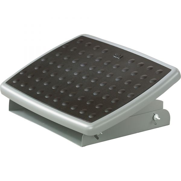 MMMFR330 3M Adjustable Height/Tilt Footrest, Nonskid Platform, 18w x 13d x 4h, Charcoal Gray