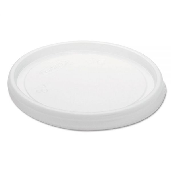 DCC6JLNV Dart Non-Vented Cup Lids f/6 oz Cups, 2,3-1/2,4 oz Food Containers, Plastic, Trans.